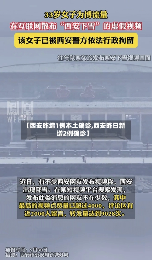【西安昨增1例本土确诊,西安昨日新增2例确诊】