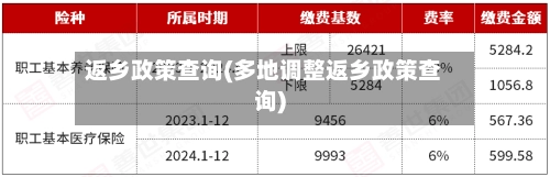 返乡政策查询(多地调整返乡政策查询)-第2张图片