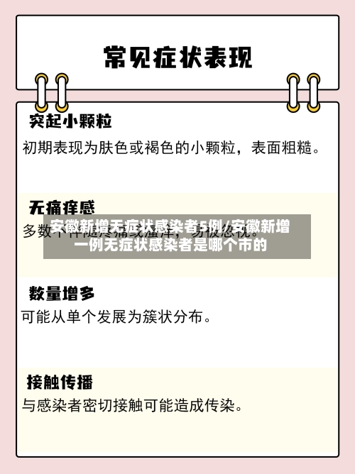 安徽新增无症状感染者5例/安徽新增一例无症状感染者是哪个市的