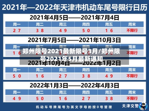 郑州限号2021最新限号3月/郑州限号2021年5月最新通知
