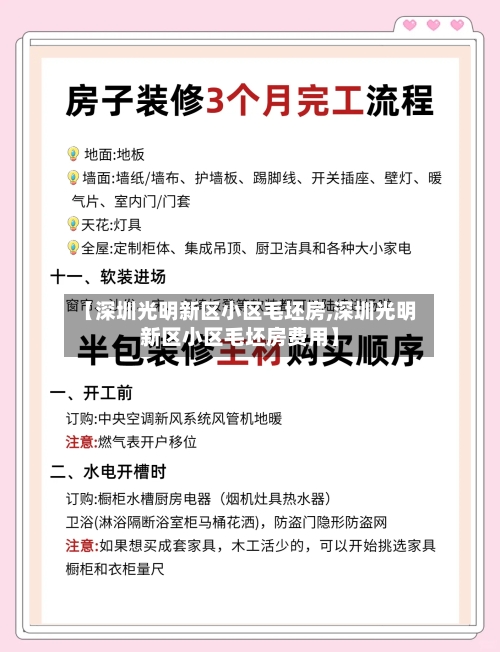 【深圳光明新区小区毛坯房,深圳光明新区小区毛坯房费用】-第2张图片