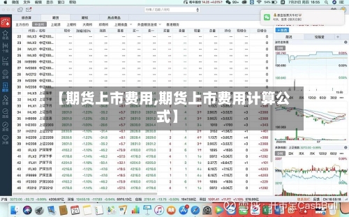 【期货上市费用,期货上市费用计算公式】-第2张图片