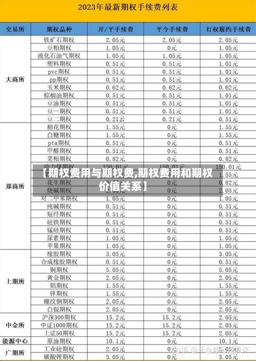 【期权费用与期权费,期权费用和期权价值关系】