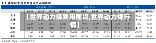 【世界动力煤费用期货,世界动力煤行情】