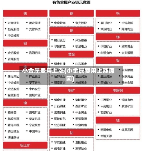 小金属费用上涨(小金属费用上涨原因)