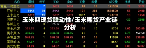 玉米期现货联动性/玉米期货产业链分析-第2张图片