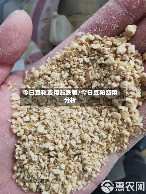 今日豆粕费用涨跌表/今日豆粕费用分析