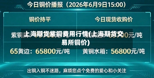 上海期货紫铜费用行情(上海期货交易所铜价)-第2张图片