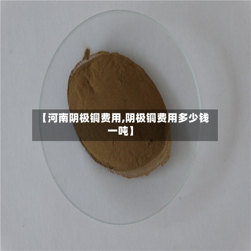 【河南阴极铜费用,阴极铜费用多少钱一吨】-第2张图片