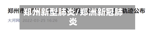 郑州新型肺炎/郑洲新冠肺炎-第2张图片