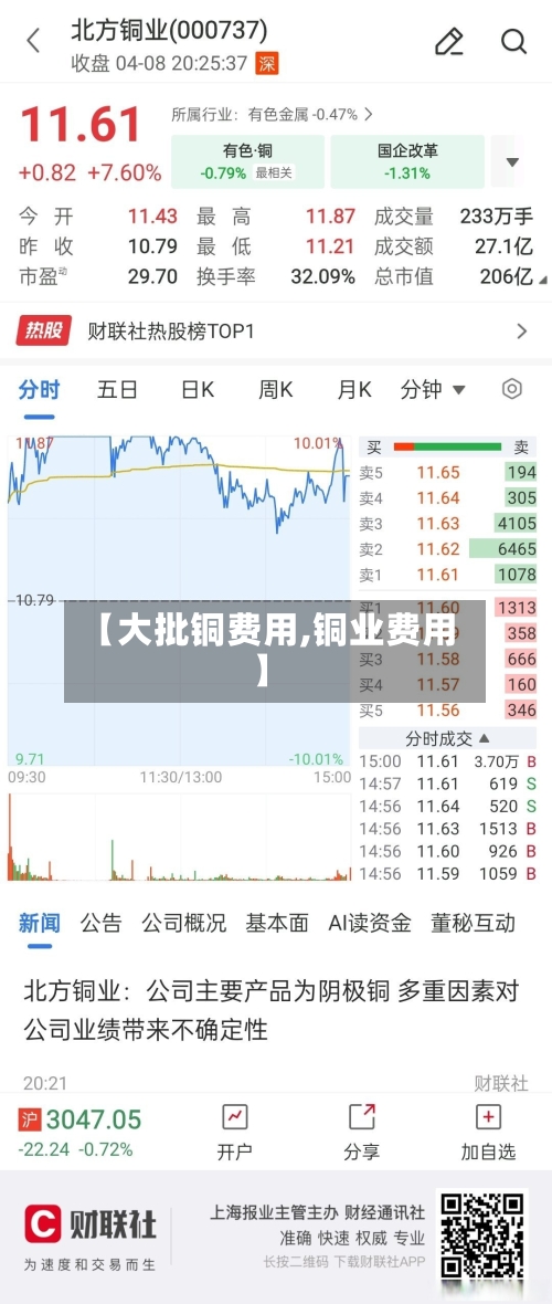 【大批铜费用,铜业费用】-第2张图片