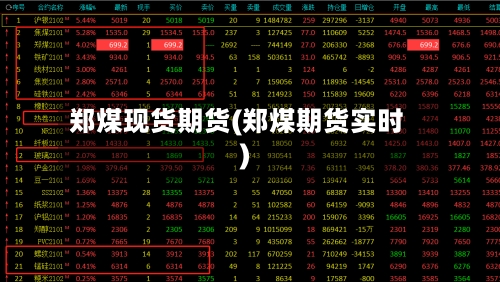 郑煤现货期货(郑煤期货实时)