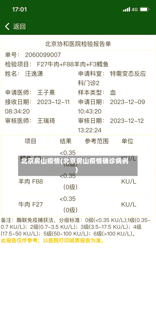 北京房山疫情(北京房山疫情确诊病例)