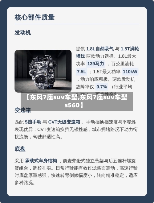 【东风7座suv车型,东风7座suv车型s560】