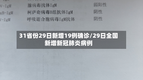 31省份29日新增19例确诊/29日全国新增新冠肺炎病例-第3张图片