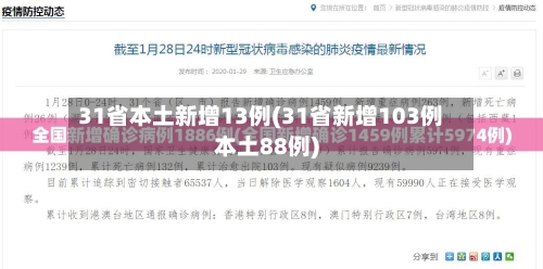 31省本土新增13例(31省新增103例本土88例)