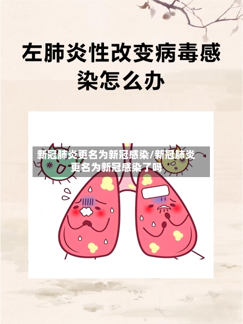 新冠肺炎更名为新冠感染/新冠肺炎更名为新冠感染了吗-第2张图片