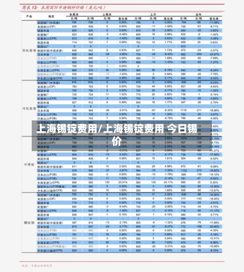 上海锡锭费用/上海锡锭费用 今日锡价