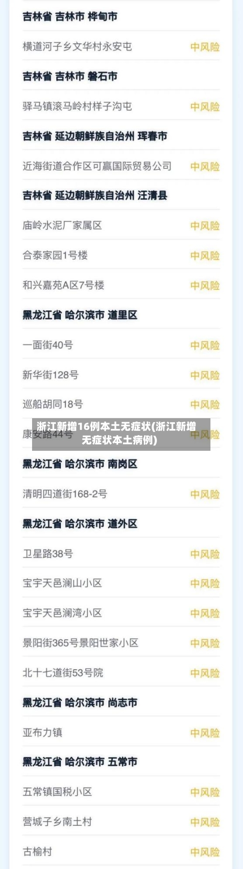 浙江新增16例本土无症状(浙江新增无症状本土病例)-第3张图片