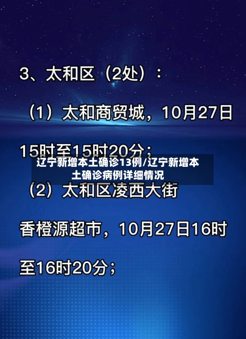 辽宁新增本土确诊13例/辽宁新增本土确诊病例详细情况-第2张图片