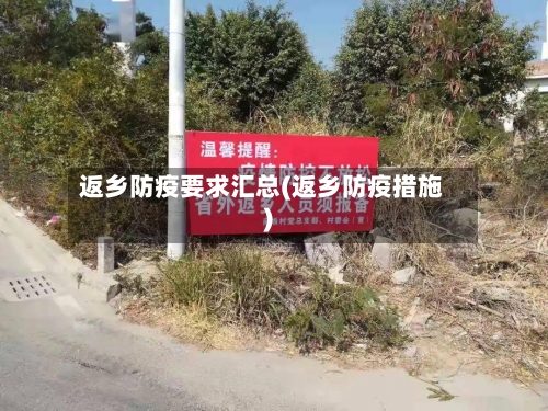 返乡防疫要求汇总(返乡防疫措施)-第2张图片