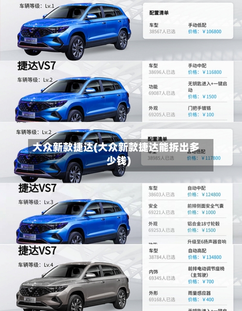大众新款捷达(大众新款捷达能拆出多少钱)