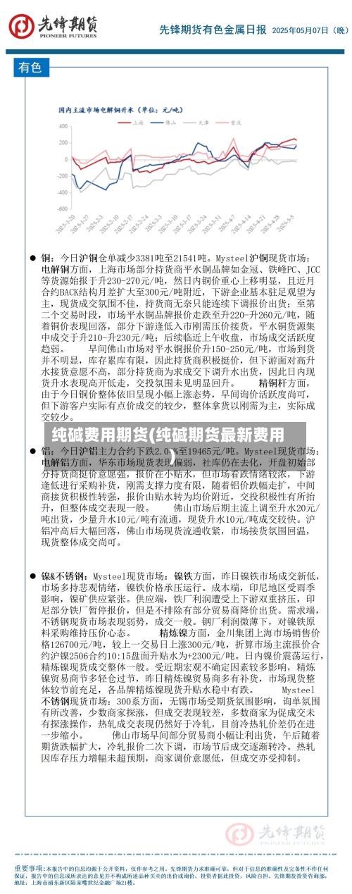 纯碱费用期货(纯碱期货最新费用)-第2张图片