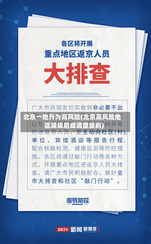 北京一地升为高风险(北京高风险地区降级后或调整级别)-第2张图片