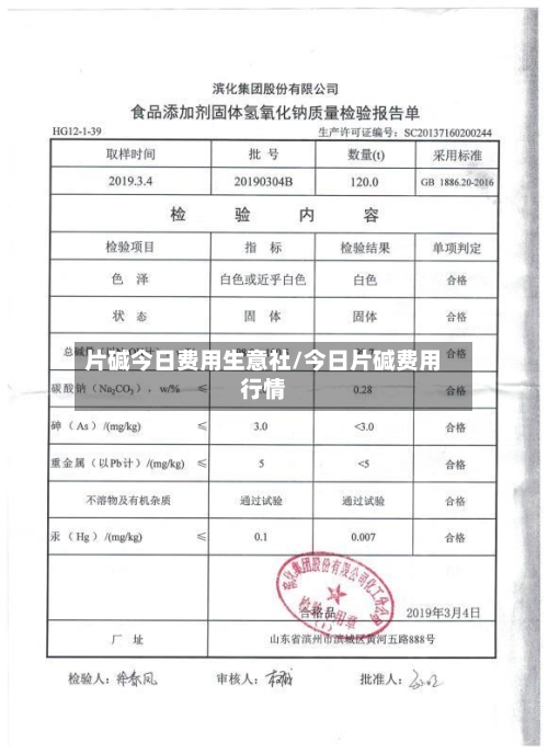 片碱今日费用生意社/今日片碱费用行情