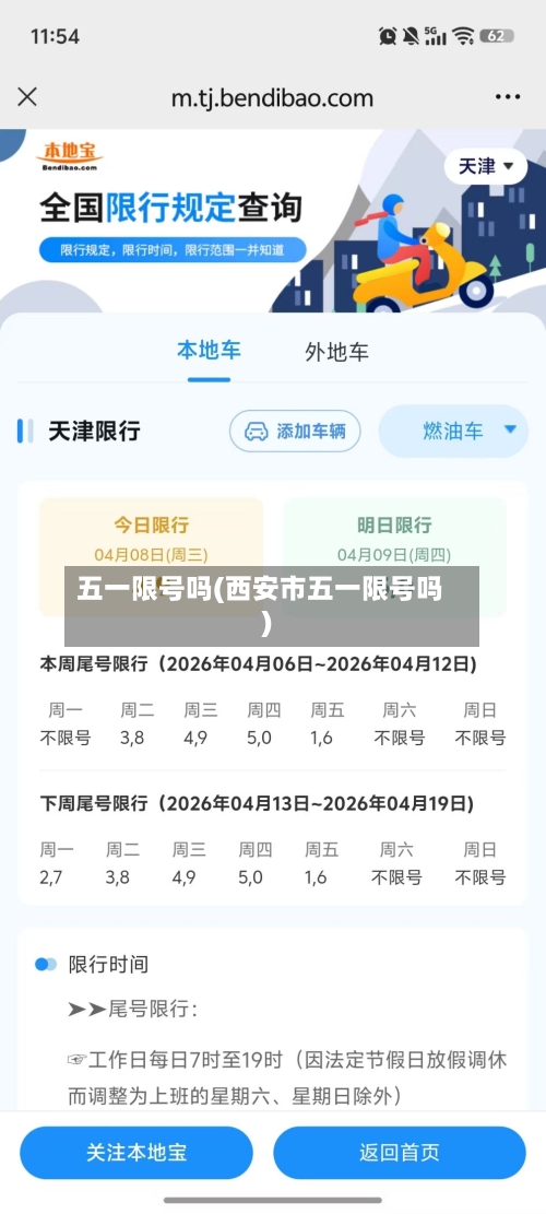 五一限号吗(西安市五一限号吗)