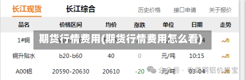 期货行情费用(期货行情费用怎么看)-第2张图片