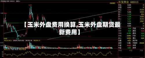 【玉米外盘费用换算,玉米外盘期货最新费用】-第2张图片