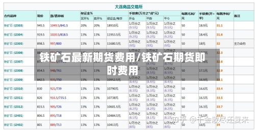 铁矿石最新期货费用/铁矿石期货即时费用