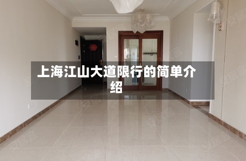 上海江山大道限行的简单介绍-第2张图片