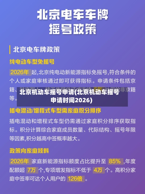北京机动车摇号申请(北京机动车摇号申请时间2026)