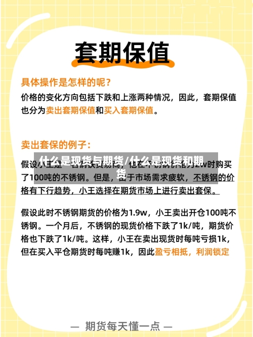 什么是现货与期货/什么是现货和期货